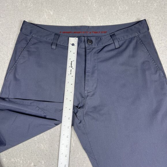 Rhone Commuter Pants Skinny Mens 32x30 Navy Blue Flex-Knit Ultra Slim Fit - Picture 3 of 15